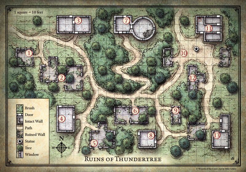thundertree map